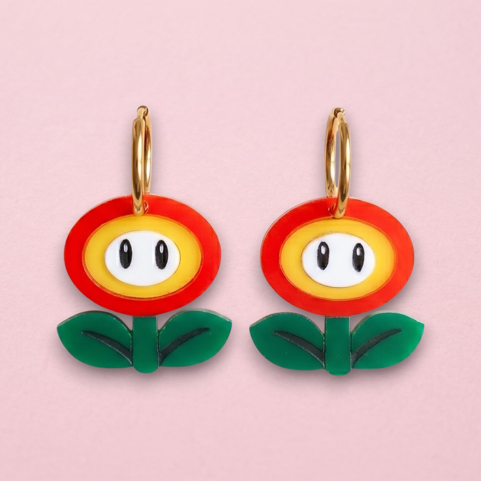 Pendientes flor de fuego