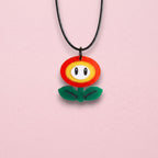 Collar flor de fuego