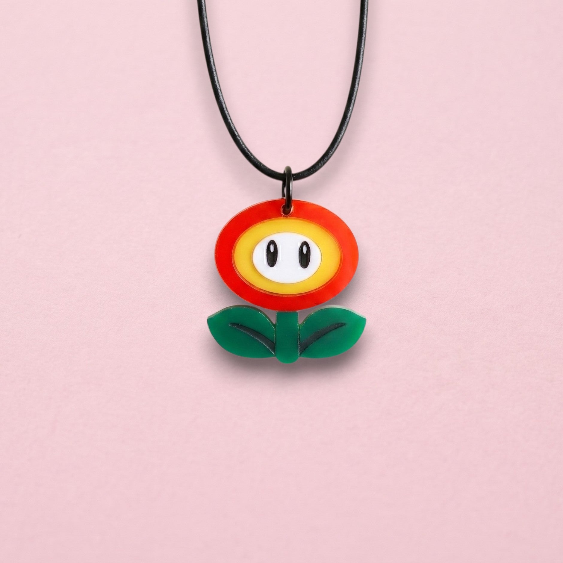 Collar flor de fuego