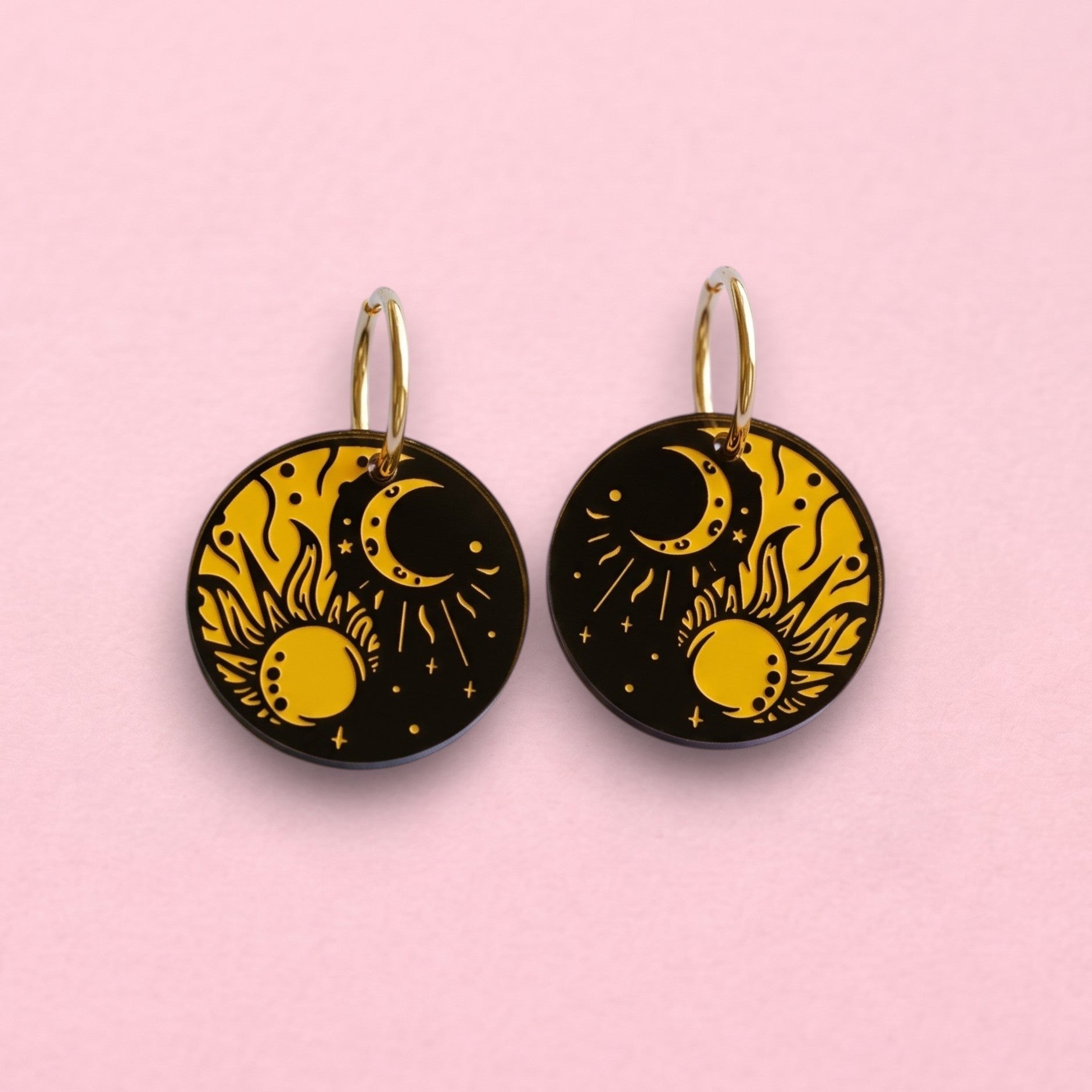 Pendientes Ying Yang Celestial