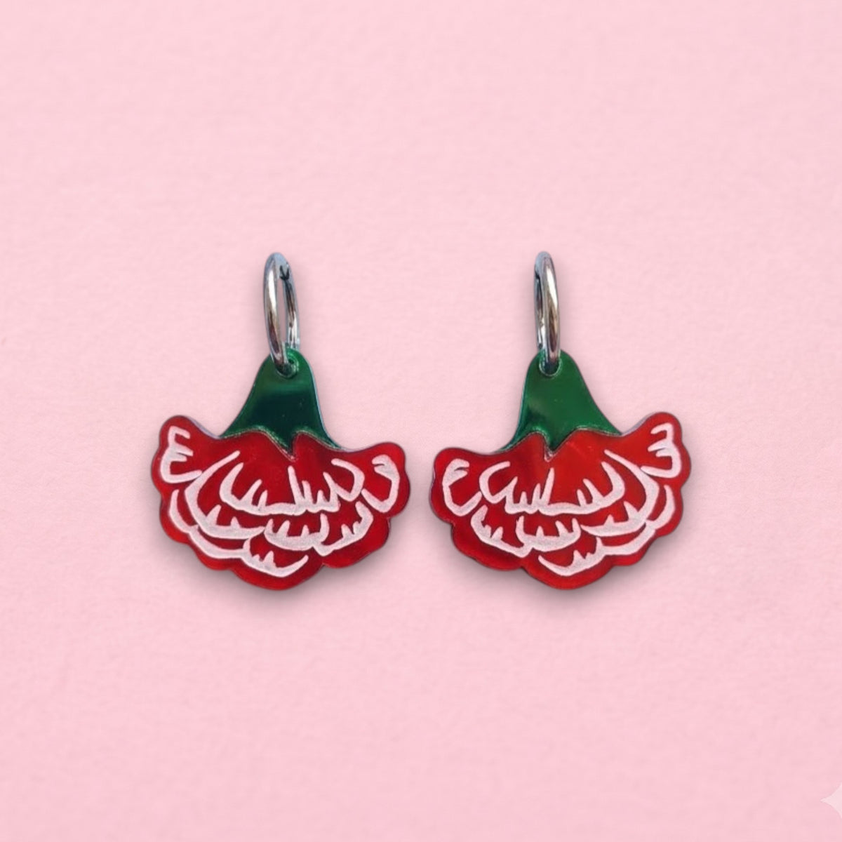 Pendientes Claveles