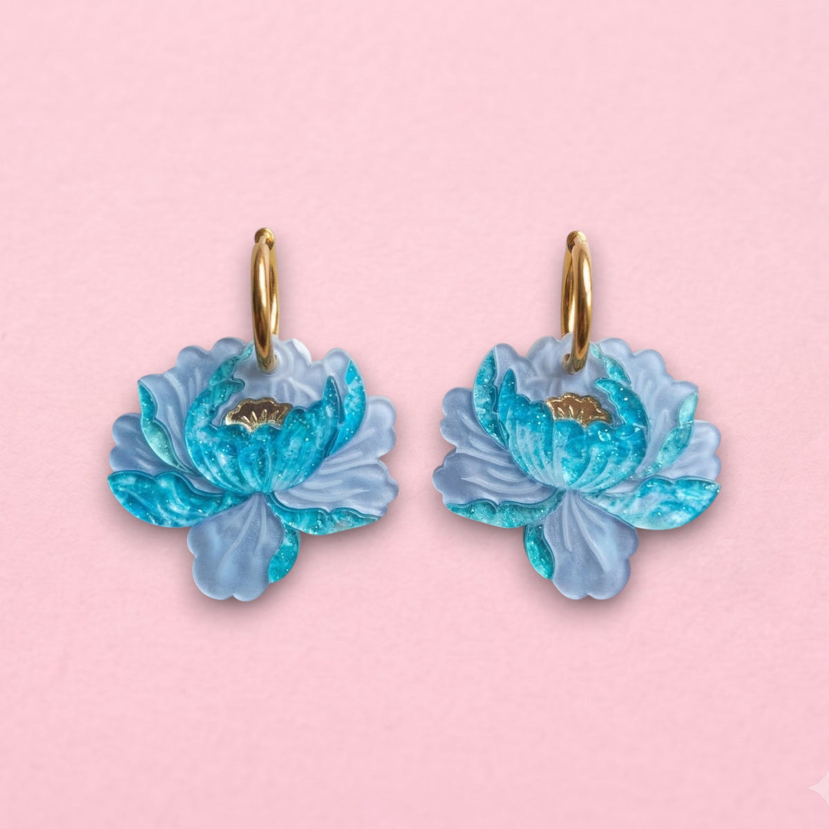 Pendientes Peonias