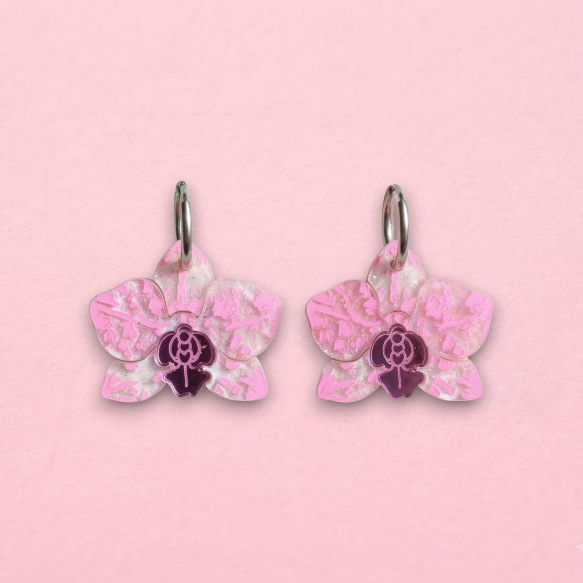 Pendientes Orquídeas