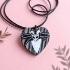 Collar o Pin Corazón Jack Skellington