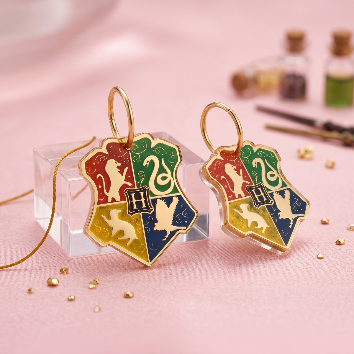 Pendientes Escudo de Hogwarts