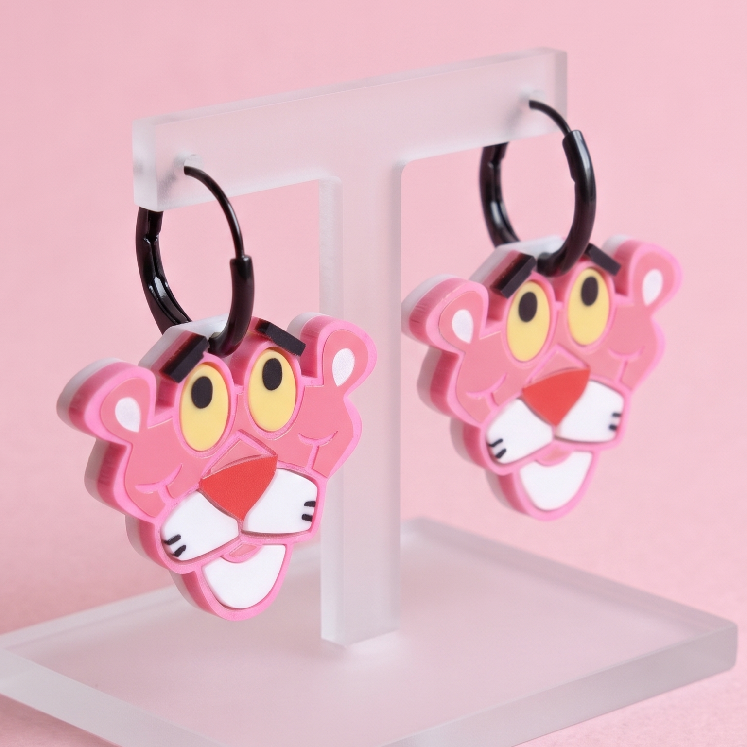 Pendientes Pantera Rosa
