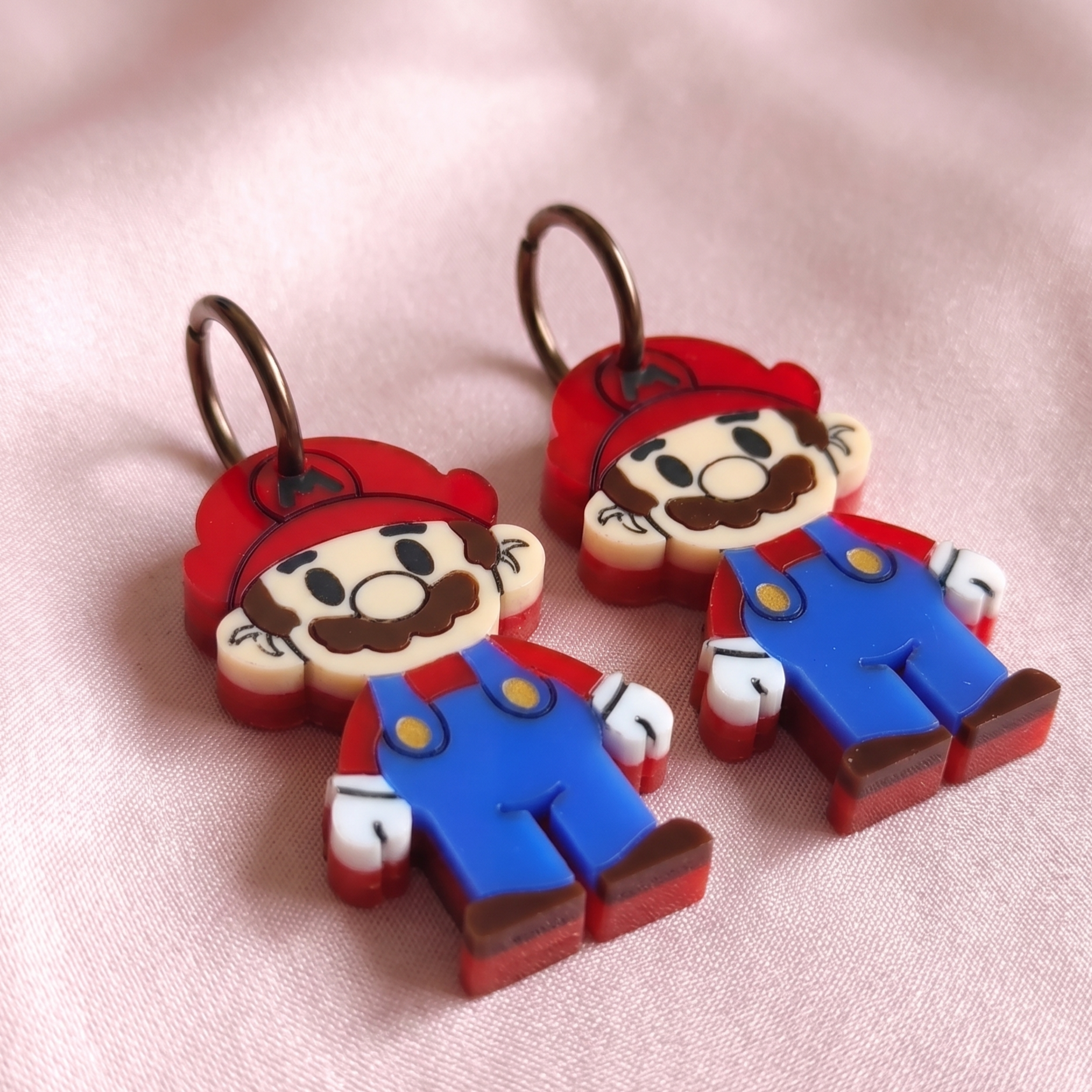 Pendientes Mario & Peach