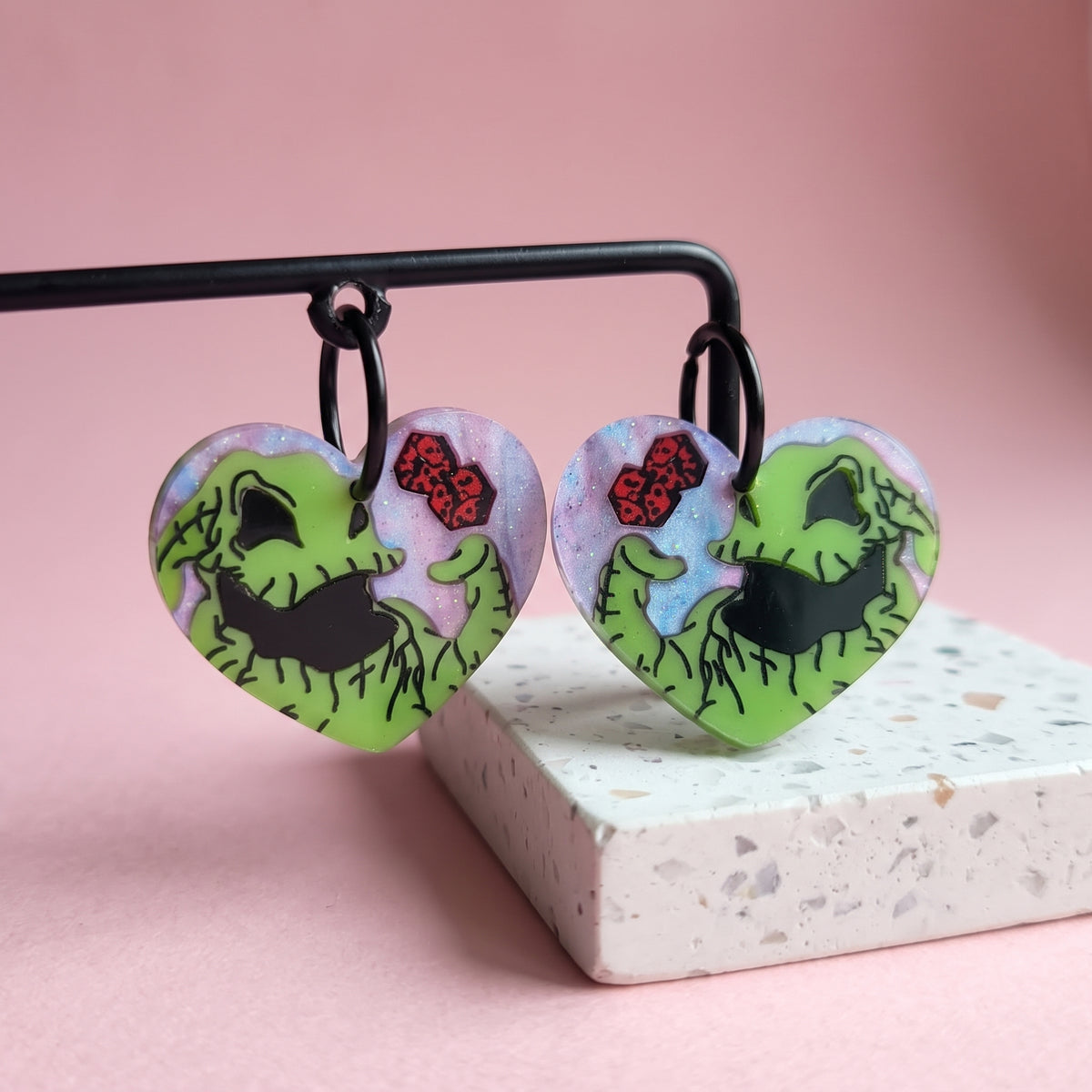 Pendientes Corazón Oogie Boogie