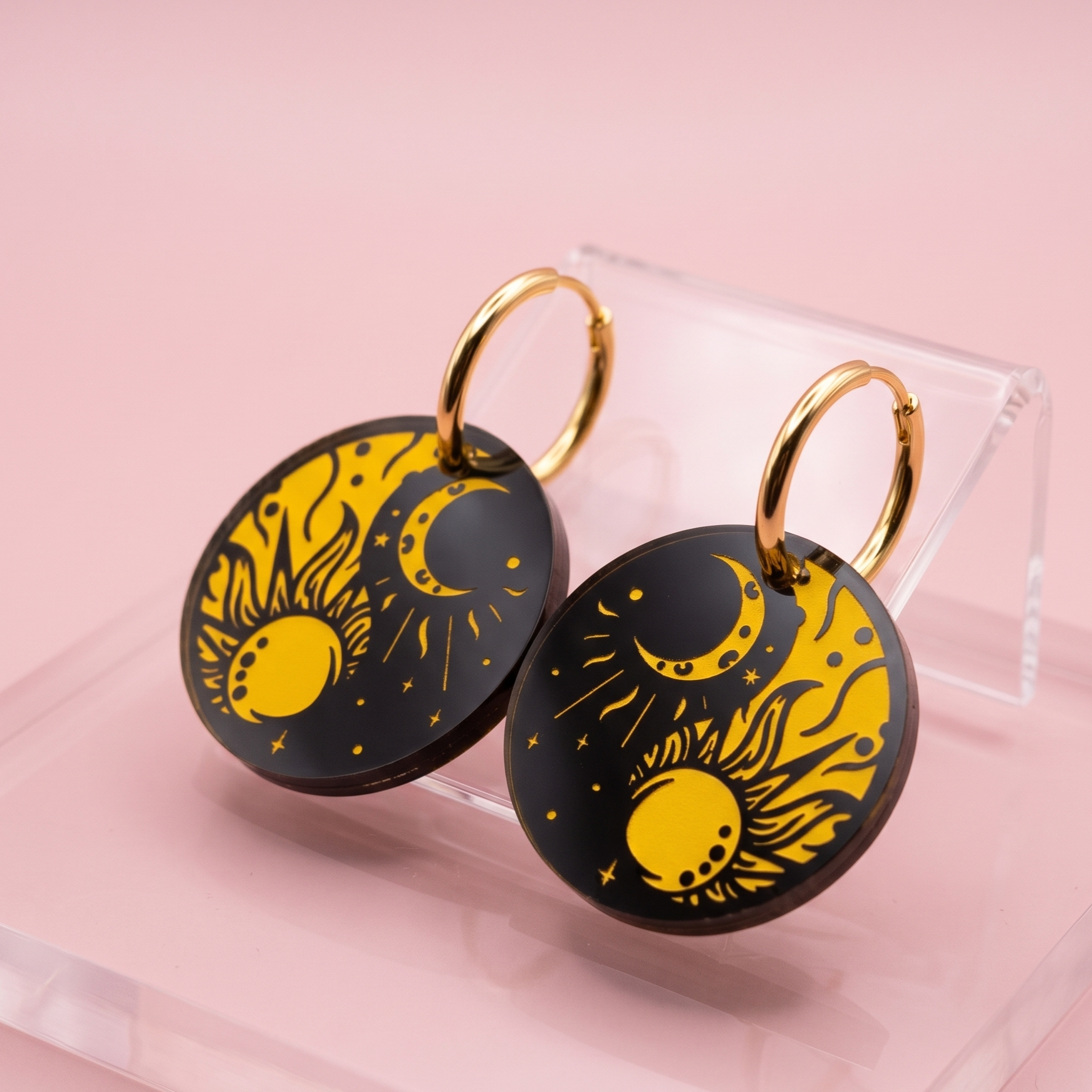 Pendientes Ying Yang Celestial