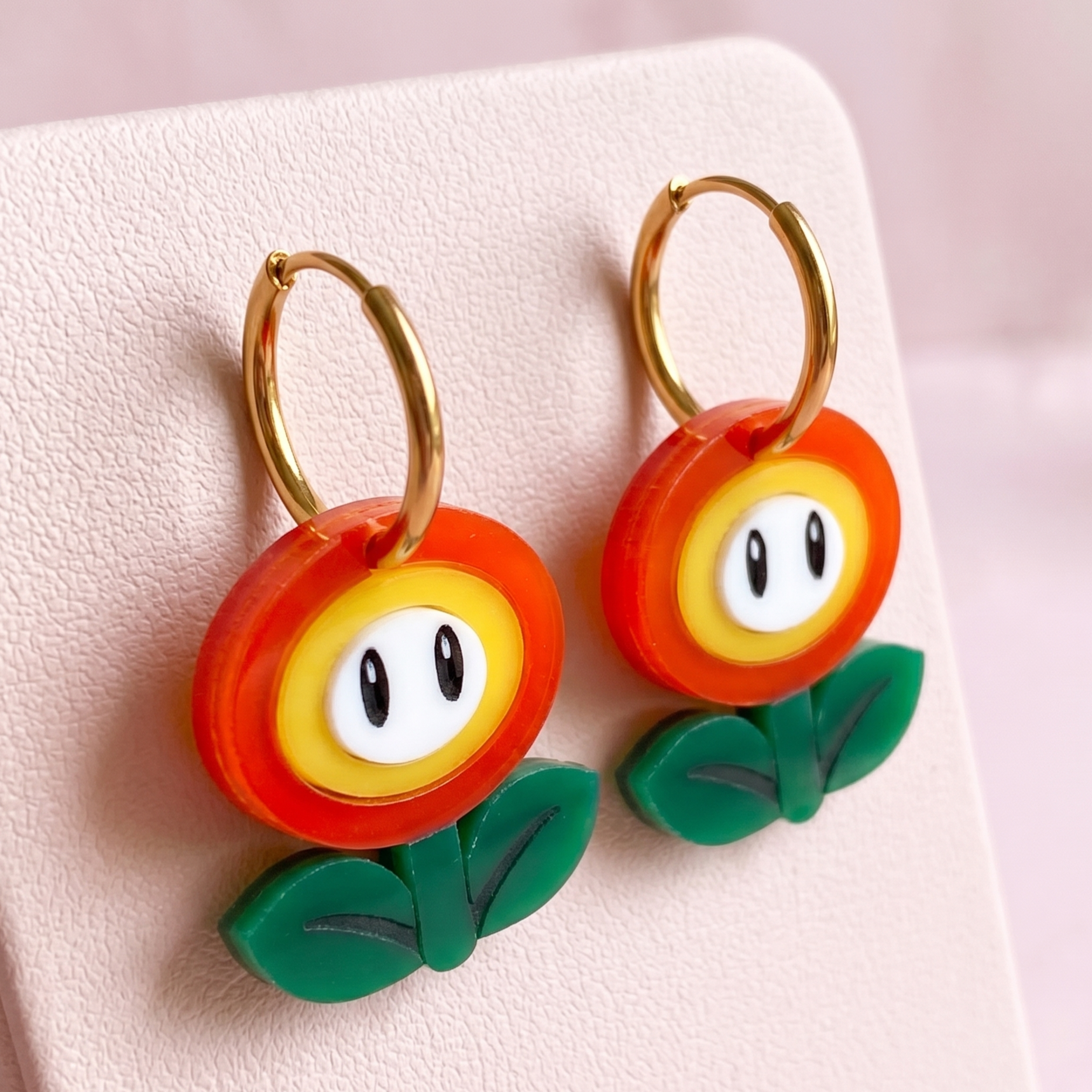 Pendientes flor de fuego